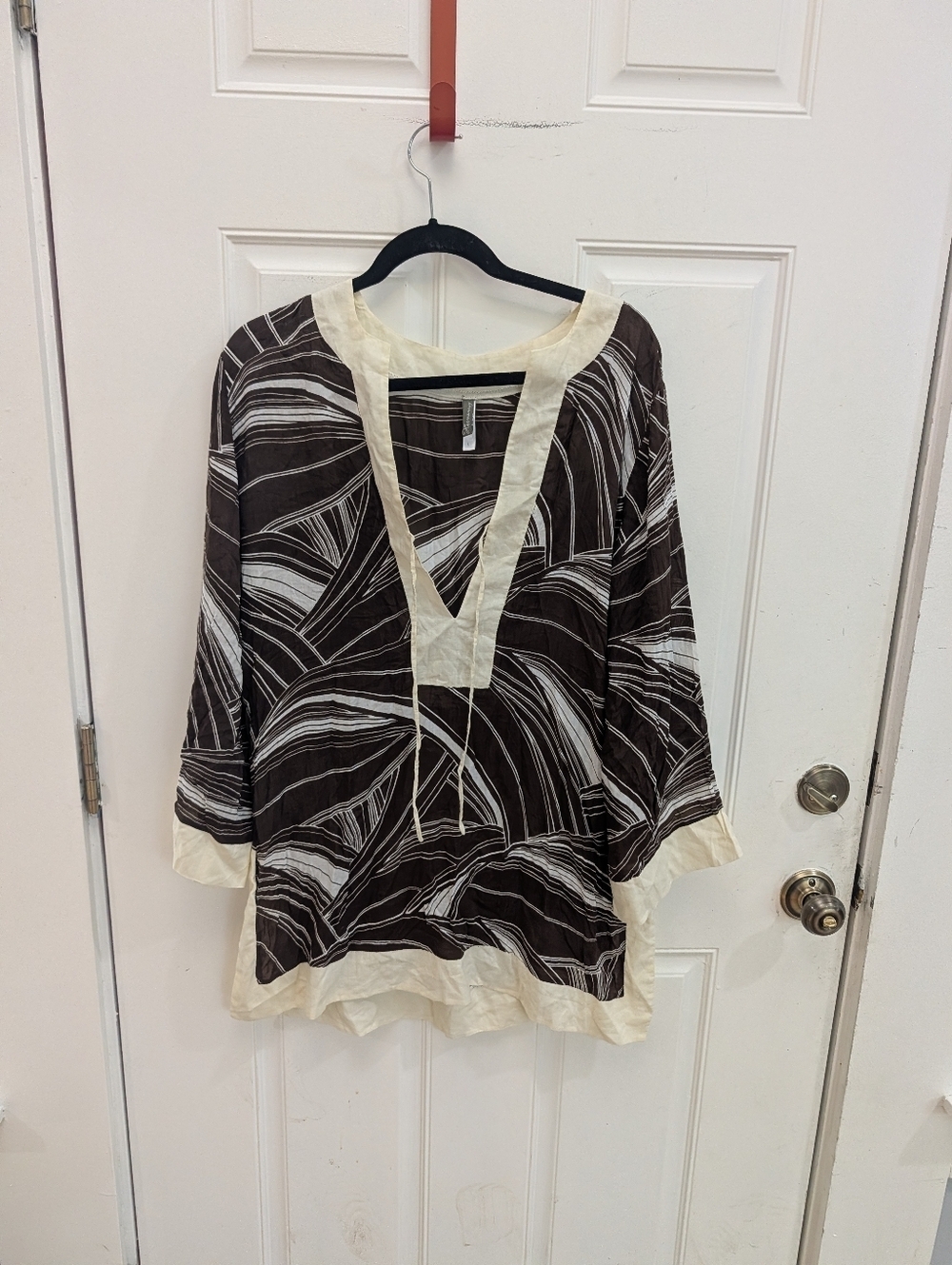 Hermanny By Vix Swim Cover-up Brown Cream